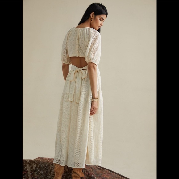 NWT Anthropologie Verb Agneza Lace Dress By Pallavi Singhee Sz 6 - Picture 3 of 16